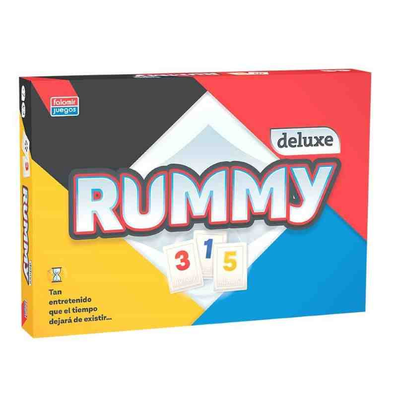 RUMMY DE LUXE  4 jugadores Juego de mesa familiar  Falomir